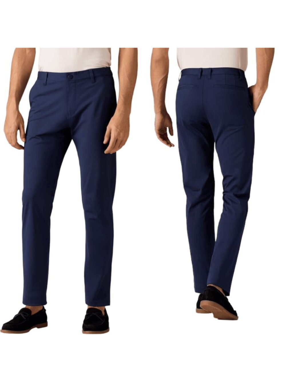 Rhone Commuter Men's Relaxed-Straight Leg Classic-Fit Pants in Navy Blue